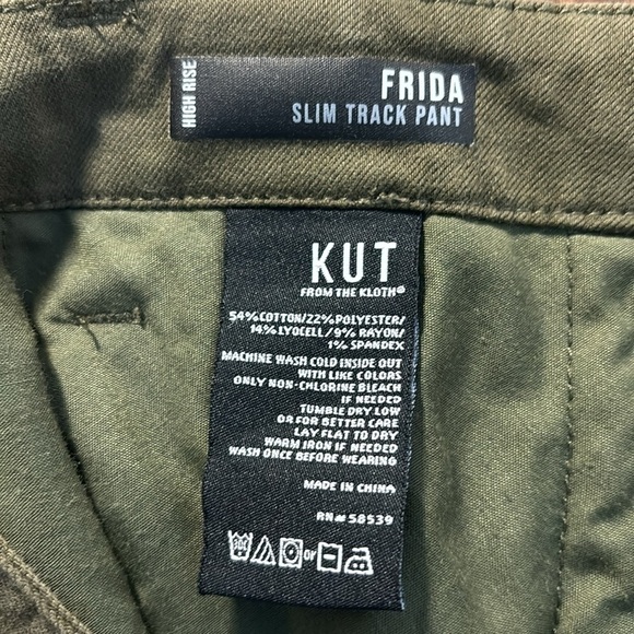 KUT from the Kloth Frida High
Rise Slim Track Pant size 8-EXCELLENT CONDITION - Picture 3 of 11